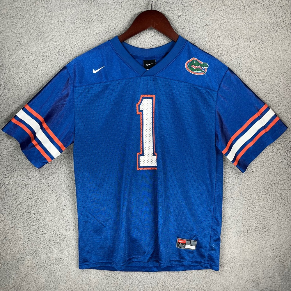 Nike Florida Gators Blue Football Jersey Youth Large 16/18 Number 1 NCAA